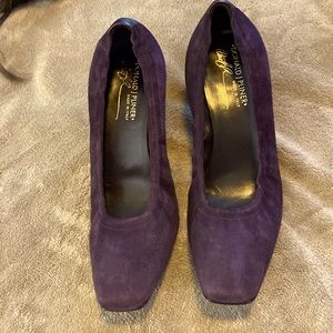Beautiful Donald Pliner Purple Suede heels.  Size 8M